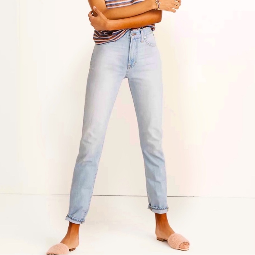 Madewell the Perfect Vintage Straight Leg, light blue, size 27